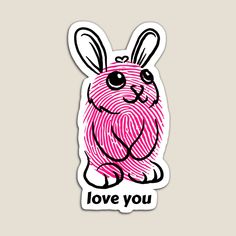 kawaii bad bunny Magnet