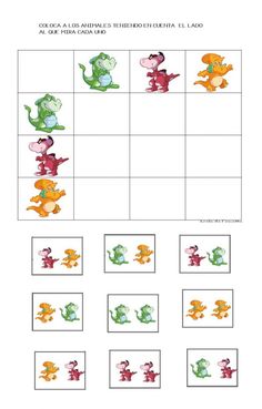 worksheet with pictures of different animals and letters