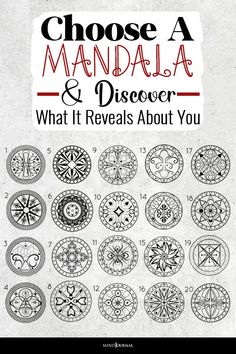 the cover of choose a mandala and discovering what it reveals about you