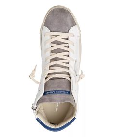 Philippe Model high-top sneakers men prsx PRHU-WX12 Blanc - Gris leather shoes | eBay