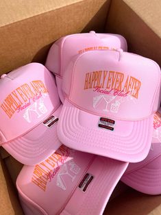 Looking for the perfect trucker hat for your next event? look no further. Perfect for bachelorette parties! Choose from several hat colors! Minimum of 10 pcs per design! - we can't take single orders due to volume! Don't like our templates and have your own inspo? Email sascha@kenzkustomz.com to get started on your custom artwork. These hats can take between 2-3 weeks so ORDER IN ADVANCE. Email us for bulk pricing and inquiries! Bridesmaid Trucker Hats, Bachelorette Hats, Custom Trucker Hats, Bachelorette Parties, Custom Artwork, Trucker Hats, Bridal Collection, Girls Trip, Bachelorette Party