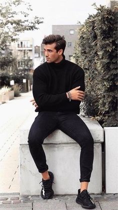 Outfits For Teenage Guys, Herren Style, Haircut Style, Black Athletic Shoes, Stylish Men Casual, Best Mens Fashion, Trendy Street Style