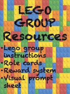 the lego group resources poster is shown