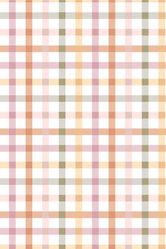 an orange and pink plaid pattern