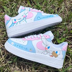 Hand Painted With High Quality Paint Guaranteed To Not Crack Or Chip Been Professionally Hand-Painting Shoes For Over A Decade Please Allow 5-7 Days To Ship Since They Are Made To Order For More Of My Work Find Me On Etsy Https://Colorcarley.Etsy.Com Cute White Sneakers With Rubber Sole, Cute White Sneakers With Cartoon Print, Playful White Nike Sneakers, Cute White Custom Sneakers For Streetwear, White Low-top Sneakers With Cartoon Print, Cute White Low-top Custom Sneakers, Customizable White Sneakers With Round Toe, Customizable White Round Toe Sneakers, Cute Custom Sneakers With Round Toe For Streetwear