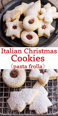 italian christmas cookies are on a cooling rack