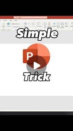 a computer screen with the words simple trick in front of it and an image of a circle