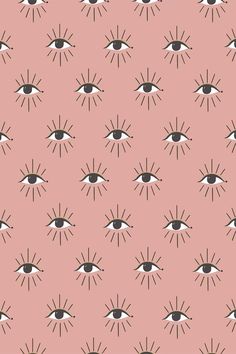 an all seeing eye pattern on a pink background