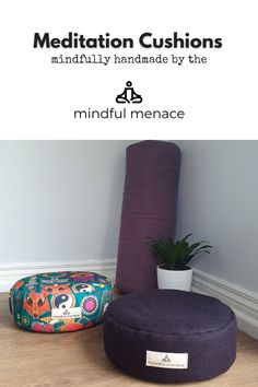 Meditation space cushions and pillows Wellness Board, Zen Den, Yoga Props, Sewing Pillows, Meditation Space, Meditation Room