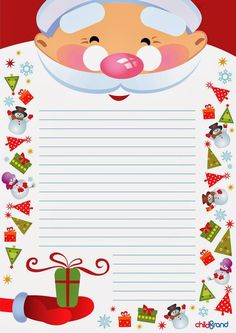 santa letter to santa claus with christmas decorations