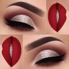 Maquillage Kylie Jenner, Maquillage Yeux Cut Crease, Make Up Designs, Mekap Mata, Party Makeup Looks, Smink Inspiration, Makijaż Smokey Eye, Makeup Tricks, Makeup Hacks