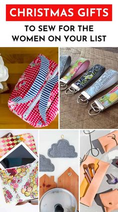 christmas gifts to sew for the women on your list, including purses and wallets