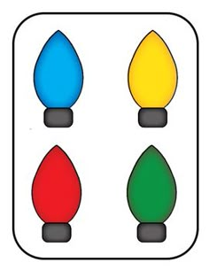 a traffic light with four different colored lights