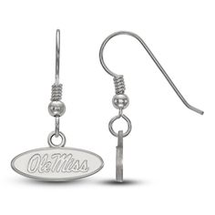 Put your collegiate pride on full display with these meaningful University of Mississippi dangle earrings. Fashioned in sterling silver, the earrings secure in place with euro wire backs. Jared The Galleria Of Jewelry, University Of Mississippi, Earrings Sterling Silver, Sterling Earrings, Mississippi, Fashion Earrings, Sterling Silver Earrings, Dangle Earrings, University