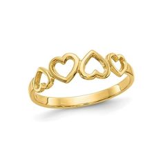 A beautiful heart fashion promise ring crafted from shimmering 14 karat yellow gold. This gold ring weighs 0.920 grams. 14K Yellow Gold Heart Promise Ring Band Size: 7.  Gender: female.  Age Group: adult. Yellow Gold Heart Ring For Promise, Classic Yellow Gold Heart Ring For Promise, Personalized Yellow Gold Heart Ring For Promise, Tarnish-resistant Yellow Gold Heart Ring For Promise, Yellow Gold Heart Charm Promise Ring, Promise Ring Band, Heart Promise Rings, Heart Fashion, Ring Crafts