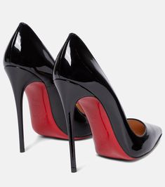 So Kate 120 Patent Leather Pumps in Black - Christian Louboutin | Mytheresa Louboutin Online, Red Bottom Heels, Louboutin So Kate, Dr Shoes, Christian Louboutin So Kate, So Kate, Louboutin Heels