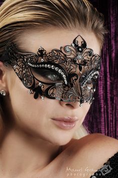 Rhinestone Masquerade Mask, Lace Blindfold, Italian Masks, Masquerade Mask Black, Noh Mask, My Little Pony Costume, Metal Mask, Pink Costume