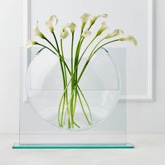 there is a vase with flowers in it