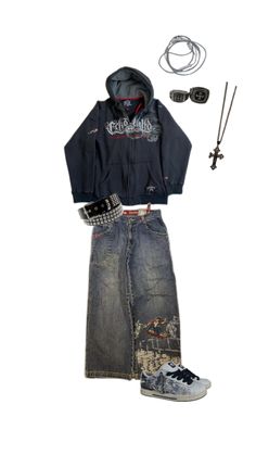 Baggy Outfit Ideas, Geeky Clothes, Chica Cool, Baggy Clothes, Street Fashion Men Streetwear, Fits Clothes, Easy Trendy Outfits, Pinterest Outfits