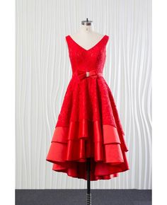 Shop Tiered Lace Satin Red Party Dress Short for Wedding Receptions online. Custom-made any plus size or color. Pro since 2009. Red Sleeveless Bridesmaid Dress For Formal Occasions, Elegant Red Mother Of The Bride Dress For Banquet, Holiday A-line Wedding Gown, Red Sweetheart Neckline Bridesmaid Evening Dress, Sleeveless Red Bridesmaid Party Dress, Red Sweetheart Neckline Bridesmaid Dress, Elegant Red Sleeveless Bridesmaid Dress, Wedding Dress With Fitted Bodice For Holidays, Holiday Wedding Dress With Fitted Bodice