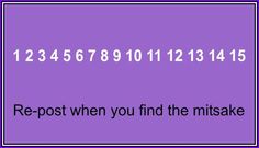 a purple square with the words reppost when you find the miske on it