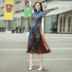 Vietnamese Clothing, Homemade Dress, Dresses To Make, Asian Outfits, Chinese Dress, Modern Dress