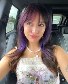 ally purugganan ☆ Ally Purugganan Hair, Ally Purugganan, Miranda Rae, Color Block Hair, Formal Hairstyles For Long Hair, Favorite Youtubers, Hair Stylies, Girl Celebrities, Hair Color And Cut