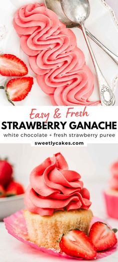 easy and fresh strawberry ganache is the perfect dessert to make for valentine's day