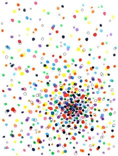 multicolored confetti sprinkles in the air on a white background