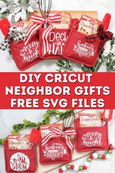 diy cricut neighbor gifts free svg files for christmas and other holiday crafts