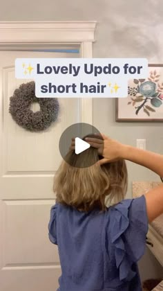 Short Hair Updo Easy, Updo For Short Hair, Short Hair Updo Tutorial, Hair Updos Tutorials, Short Hair Up, Women Braids, Gorgeous Hair Color, Dance Hairstyles