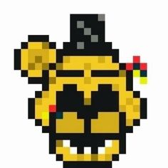 an image of a pixellated face with a hat on it's head and eyes