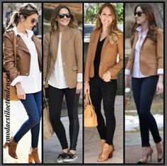 Autumn Fashion Over 40, Camel Outfit, Black Jeans Outfit, Outfit Mujer, Teacher Outfit, Leather Jacket Outfits, Blazer Outfits, Fashion Over 40, Outfits Casuales