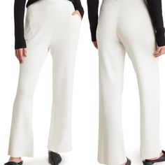 Brand New With Tags, And Long Enough For Someone 5’6” (Me, I’m Talking About Me) Made Of Rib-Knit Fabric, The Dakota Pants By Rag & Bone Are Designed In A Flared Leg Style. Side Seam Pockets Pull-On Style 72% Viscose/26% Nylon/2% Spandex Dry Clean Imported Size & Fit Size Small: 13" Front Rise, 30 1/2" Inseam, 9 3/8" Leg Opening From Shoulder To Hem Remember If You Buy Multiple Items You Only Pay 1 Shipping Fee If You Bundle Them For Purchase! Elegant White Ribbed Bottoms, White Ribbed Pants For Spring, White Ribbed Bottoms For Fall, White Ribbed Fitted Pants, Fitted White Ribbed Pants, Spring White Ribbed Pants, Full Length White Wide Leg Pants For Daywear, White Ribbed Bottoms For Spring, Chic White Ribbed Pants