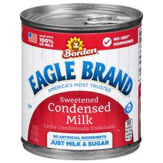 a can of eagle brand sweetened condensed milk