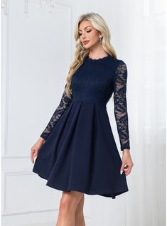 JJ's House No Lace Polyester Mini Scoop Fall Winter A-line Yes Dark Navy S Height:5.7ft(174cm) Bust:33.5in(85cm) Waist:26in(66cm) Hips:36in(91cm) Dress. #JJ's House #No #Lace #Polyester #Mini #Scoop #Fall #Winter #Aline #Yes #DarkNavy #S #Dress Blue A-line Lace Dress, Fall Pleated A-line Mini Dress, Fall A-line Dress With Lace Trim, Non-stretch A-line Mini Dress, Pleated A-line Mini Dress, Casual A-line Lace Mini Dress, Fall A-line Pleated Mini Dress, Winter Long Sleeve Mini Dress With Lace Trim, Elegant A-line Mini Dress With Lace Trim