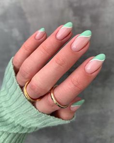 Check out these beautiful nail ideas you need to try for spring 2021 #nails #nailart #acrylicnails Nail Board, Green Nail Designs, Short Acrylic Nails Designs