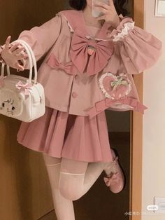 Softie Aesthetic Outfits, Kawaii Outfit Ideas, Kawaii Fashion Outfits, Fashionista Clothes, Pink Outfits, Kawaii Clothes, Sweet Dress, Harajuku Fashion, Kawaii Fashion