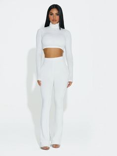 A bootcut pant crafted with a high waist and hugs your curves. Style with tops and bodysuits to create a multitude of looks. Naked Wardrobe, Bootcut Pants, Pair Of Pants, Wardrobe Essentials, Black Pants, Espresso, White And Black, High Waist, Sleeve Length