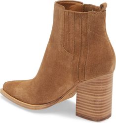 Oshay Pointed Toe Bootie | Nordstromrack 2020 Style, Pointed Toe Boots, Brown Booties, Nordstrom Anniversary Sale, Christmas 2020, Marc Fisher, Faux Leather Leggings, Perfect Shoes, Suede Booties