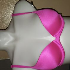 Brand New, No Tags, Bought As A Gift, Turned Out To Be Too Small Fitted Underwire Bra With Boning, Low-cut Pink Bra With Lined Body, Pink Low-cut Lined Bra, Pink Low-cut Bra, Low-cut Lined Pink Bra, Fitted Low-cut Pink Bra, Low-cut Pink Bra, Pink Stretch Low-cut Bra, Fitted Pink Bra For Night Out