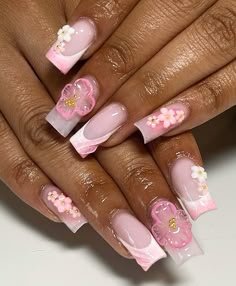 Nice Nails Ideas, Long Nails Ideas, Outfits For The Summer, Birthday Nail Designs, Birthday Nail, Acrylic Nail Set, Back To School Nails, Cute Simple Nails, Summery Nails