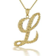 10k Solid Gold Cursive Initial Letter L Pendant Necklace - Yellow, Rose, Or White Gold Item No.: H794 Metal Type: 10k Solid Gold (Available In 14k Gold) Metal Color: Yellow Gold Or White Gold Or Rose Gold Pendant Only Weight: 1.47 Grams Pendant W/Chain Weight: 2.47 - 2.7 Grams (Vary From Chain) Height Including Bail: 1.18 In Chain Available In 16", 18", 20", 22" Available In Any Letter From A-Z In Another Listing. Brand New Made To Order. Please Allow 5-7 Days To Be Shipped. R Pendant Letter Gold, L Necklace, Shine Jewelry, Christmas Baskets, Letter L, Rose Gold Pendant, Dr Closet, Initial Letter, Initial Letters