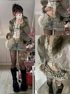 Astedic Backrounds, 일본 패션, Gyaru Fashion, 2000s Fashion Outfits, Grunge Goth, Swaggy Outfits, Alternative Outfits, Clothes Ideas, 가을 패션