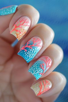 Cruise Nails, Summer Nail Designs, Summery Nails, Vacation Nails, Summer Nails Colors