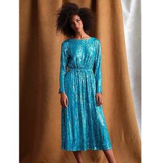 Reposhing This Item I Purchased From @Belleannie. Gorgeous, Gorgeous Dress And So Fun. Questions? Leave A Comment Below! Blue Sequin Dress For Fall, Hollywood Red Carpet Theme, Fun Questions, Hollywood Red Carpet, Maggy London Dresses, Dress A Line, Maggy London, Sleeve Midi Dress, Long Sleeve Midi