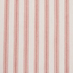 the red and white striped fabric is very close to it's surface, with small stripes