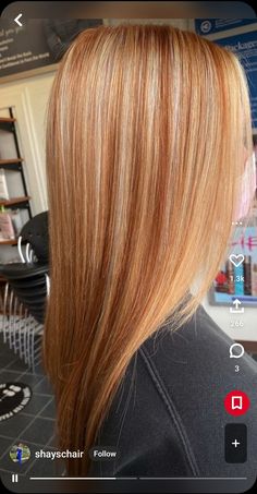 Highlights Strawberry Blonde Hair, Hair Color Ideas With Red, Ginger Blonde Hair, Red Hair With Blonde, Hair Color Red, Cheveux Oranges, Hair With Blonde Highlights