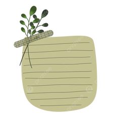 a piece of paper with some plants in it, illustration, hand drawn png and psd