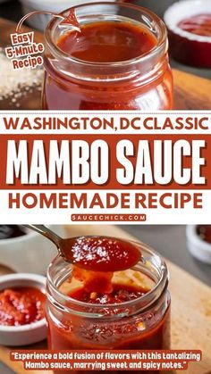 the recipe is in a mason jar and ready to be made into a homemade barbecue sauce